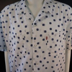 Levi's Mens Shirt Classic Camp Collar Relaxed Fit Size XL Short Sleeve New Gift